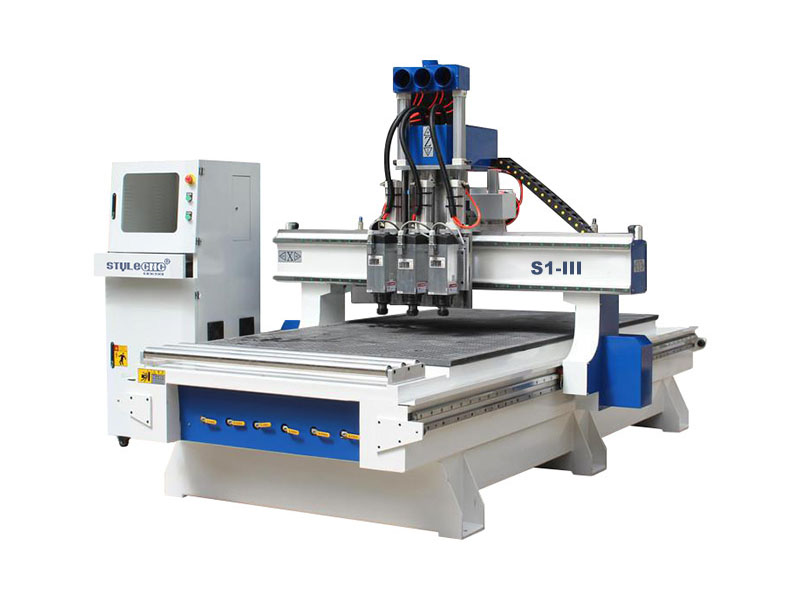 3 Axis CNC Machine with Three Spindles